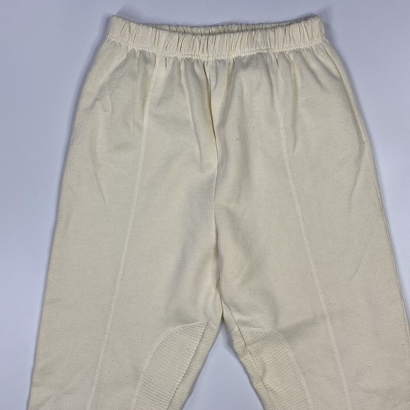 Vintage Jeremy Beau By Golden Touch Off White Stirrup Pants Size Large 80s - Picture 2 of 12
